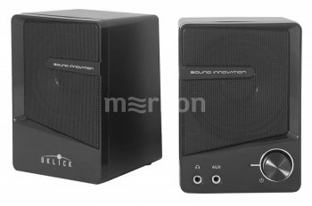 Колонки Oklick OK-126 2.0 черный 6Вт портативные