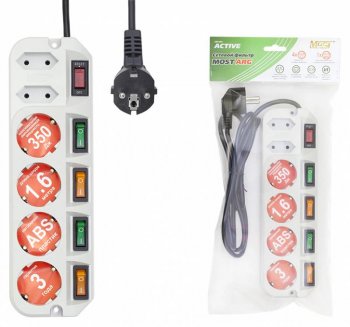 Сетевой фильтр Most ARG-Б 3 3м (6 розеток) белый