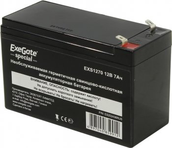 Аккумулятор для слаботочных систем Exegate Special EXS1270/DT1207 (12V, 7Ah) <ES252436RUS>