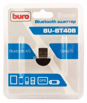Адаптер Bluetooth Buro BU-BT40B BT4.0+EDR class 1.5 20м черный