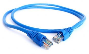 Кабель FTP Lanmaster LAN-PC45/U5E-0.5-BL вилка RJ-45-вилка RJ-45 кат.5е 0.5м синий
