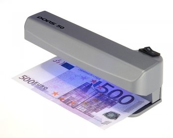 Детектор валют DORS 50 Ультрафиолетовый и другой защищенной полиграфической продукции, 1 лампа 4 Вт, серый