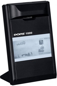Детектор валют DORS 1000 М3 Black Инфракрасный детектор подлинности валют и другой защищенной полиграфической продукции, экран ЖК