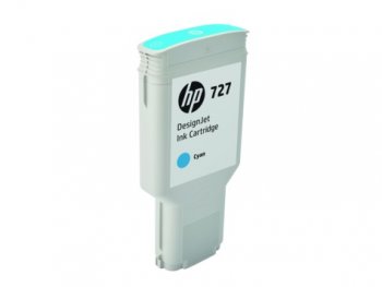 Картридж HP F9J76A №727 для Designjet T920, T930, T1500, T1530, T2530. Голубой. 300 млl