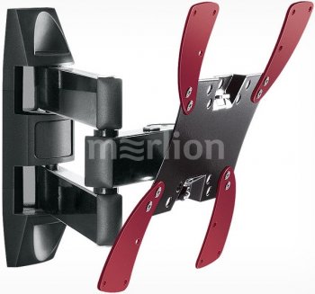 Кронштейн для телевизора Holder LCDS-5066 черный 19"-40" макс.35кг настенный поворот и наклон