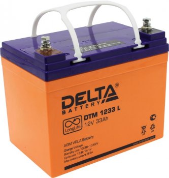 Аккумулятор для ИБП Delta DTM 1233L (12V, 33Ah)