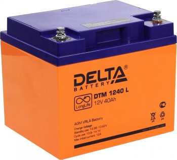 Аккумулятор для ИБП Delta DTM 1240L (12V, 40Ah)