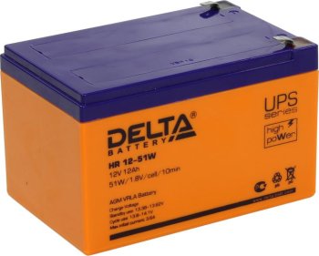 Аккумулятор для ИБП Delta HR 12-51W (12V, )