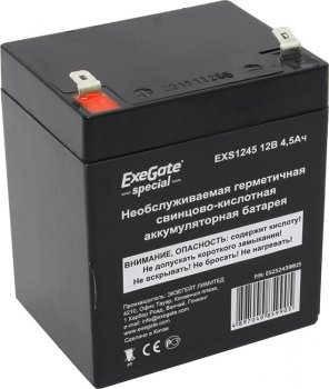 Аккумулятор для слаботочных систем Exegate Special EXS1245/DT12045 (12V, 4.5Ah) <ES252439RUS>