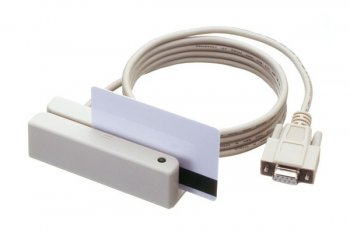 Считыватель/Ридер магнитных карт MSR112A-33 RS232 Щелевой (1,2,3-я дорожки) со встроенным кабелем