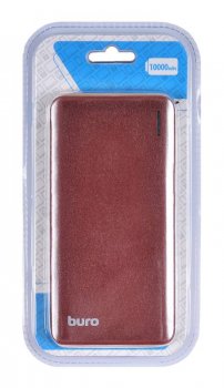 Портативный аккумулятор Buro T4-10000 10000mAh 10W 2A 2xUSB-A черный (T4-10000-BK)
