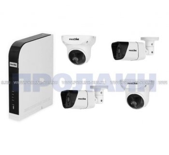 Комплект видеонаблюдения Proline AHD-K420DW (2 уличные, 2 купольные внутренние, видеорегистратор, без HDD)
