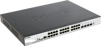 Коммутатор D-Link <DGS-1510-28XMP /A1A> управляемый (24UTP 1000Mbps + 4SFP+)
