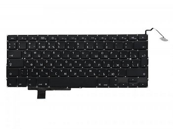 Клавиатура для ноутбука A1297-KB-RS Apple MacBook Pro 17 A1297, Early 2009 - Late 2011, Г-образный Enter RUS