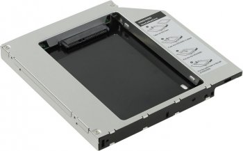 Адаптер HDD/SSD (optibay) AgeStar <ISMR2S> SATA HDD 9.5/7мм для установки в IDE 12.7мм отсек оптического привода ноутбука