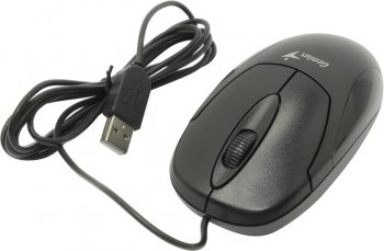 Мышь Genius Optical Wheel Mouse XScroll V3 <Black> USB 3btn+Roll (31010233100/31010021400)