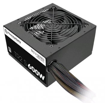 Блок питания Thermaltake ATX 600W TR2 S TRS-600AH2NK 80+ (24+4+4pin) APFC 120mm fan 5xSATA RTL