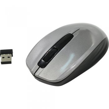 Мышь беспроводная OKLICK Wireless Optical Mouse <475MW> <Black-Grey> (RTL) USB 3btn+Roll <945829>