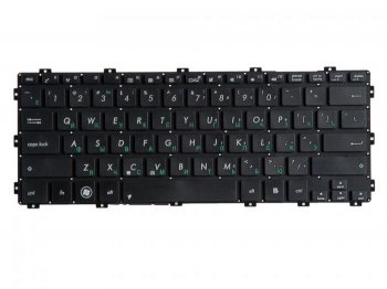 Клавиатура 0KNB0-3103RU00 черная без рамки для ноутбука Asus X301, F301, R300, X301A, X301K