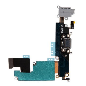 Шлейф с разъемом зарядки для смартфона микрофоном, гарнитуры и антенной для Apple для Iphone 6 Plus, черный 821-2220-A