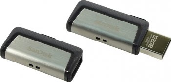 Накопитель USB Sandisk 128Gb Ultra Dual SDDDC2-128G-G46 USB3.0 серый/узор