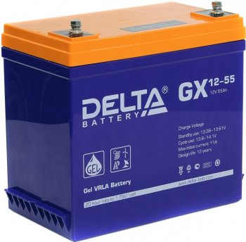 Delta GX 12-55 (12V, 55Ah)