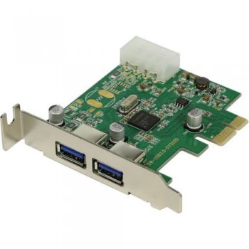 Контроллер ORIENT NC-3U2PELP, PCI-E USB 3.0 2ext port Low Profile, NEC D720200) OEM