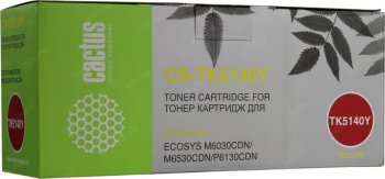 Картридж Cactus CS-TK5140Y желтый для Kyocera Ecosys M6030cdn/M6530cdn/P6130cdn (5000стр.)