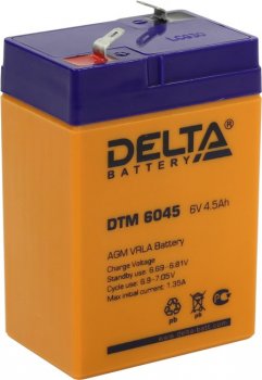 Аккумулятор для ИБП Delta DTM 6045 (6V, 4.5Ah)