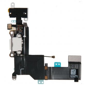 Шлейф с разъемом зарядки для смартфона iPhone SE, белый