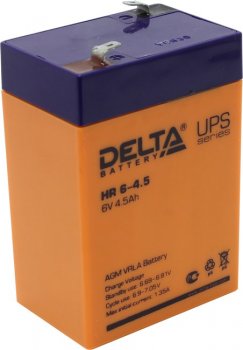 Аккумулятор для ИБП Delta HR 6-4.5 (6V, 4.5Ah)