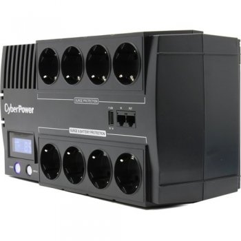 Источник бесперебойного питания CyberPower BR700ELCD Line-Interactive, 700VA/420W USB/RJ11/45/USB charger A (4+4 EURO)