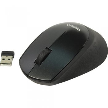 Мышь беспроводная Logitech M330 Silent Plus Black Wireless Mouse <910-004909> (RTL) USB 3btn+Roll