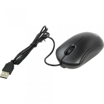 Мышь CBR Optical Mouse <CM112 Black> (RTL) USB 3but+Roll