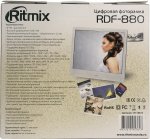 Цифровой фотоальбом Ritmix&lt;RDF-880&gt;цифр. (MP3/WMA/MPEG4/JPEG, 8&quot;LCD,1024x768, SD/MMC, USB2.0, ПДУ)