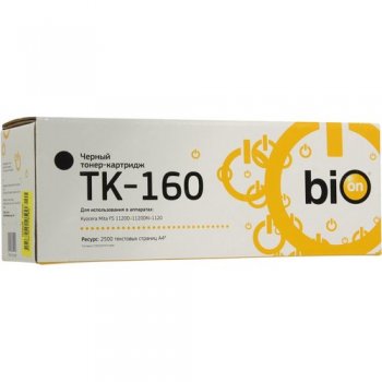 Картридж Bion TK-160 для Kyocera Mita FS TK-160/ 1120D/1120DN/2035 (2500 стр.), Черный, с чипом