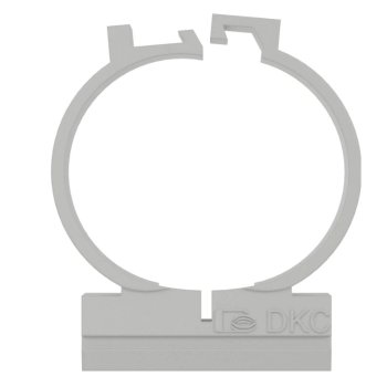 Держатель DKC 51332 с защелкой и дюбелем д.32мм серый (упак.:1шт)