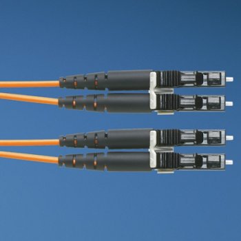 Кабель волоконно-оптический Lanmaster LAN-2LC-2LC/OM3-2.0 2x50/125 OM3 LC дуплекс-LC дуплекс 2м оранжевый
