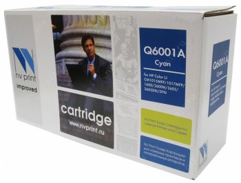Картридж NV-Print аналог Q6001A Cyan для HP CM1015MFP/1017MFP/1600/2600N/2605/2605DN/DTN