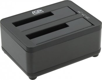 Кредл для HDD AgeStar <3UBT8-Black> SATA Docking Station (для подключения 2x3.5"/2.5"SATA HDD, USB3.0)