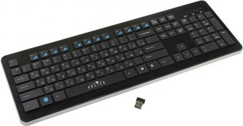 Клавиатура Oklick 870S черный USB беспроводная slim Multimedia