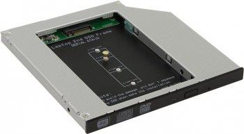 Адаптер HDD/SSD (optibay) Orient <UHD-2M2C9> шасси для M.2 2280 для установки в SATA отсек оптического привода ноутбука