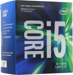 Процессор Intel Core i5-7400 BOX 3 GHz/4core/SVGA HD Graphics 630/6Mb/ LGA1151