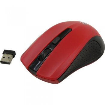 Мышь беспроводная Defender Accura Wireless Optical Mouse <MM-935 Red> (RTL) USB 3btn+Roll <52937>