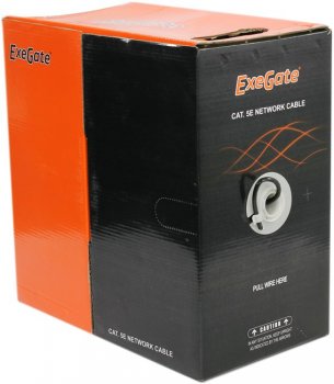 Кабель UTP 4 пары кат.5e <бухта 305м> Exegate <EX256749RUS> для внешней прокладки