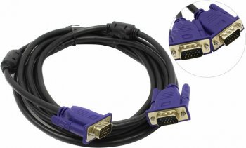 Кабель Exegate <EX138949RUS> монитор - SVGA card (15M -15M) 3м 2 фильтра