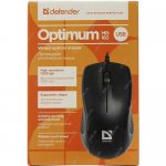 Мышь Defender Optical Mouse &lt;Optimum MB-160 Black&gt; (RTL) USB 3btn+Roll, &lt;52160&gt;