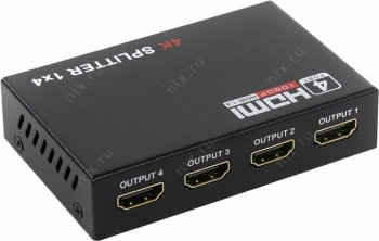 Разветвитель видеосигнала Orient <HSP0104HN> HDMI Splitter (1in -> 4out, 1.4) + б.п.