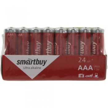 Батарейка Smartbuy SBBA-3A24S, Size"AAA", 1.5V, щелочной (alkaline) <уп. 24 шт>