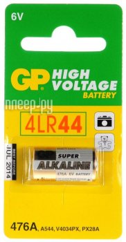 Батарейка 4LR44 - GP High Voltage 4LR44 6V 476AFRA-2C1 (1 штука)
